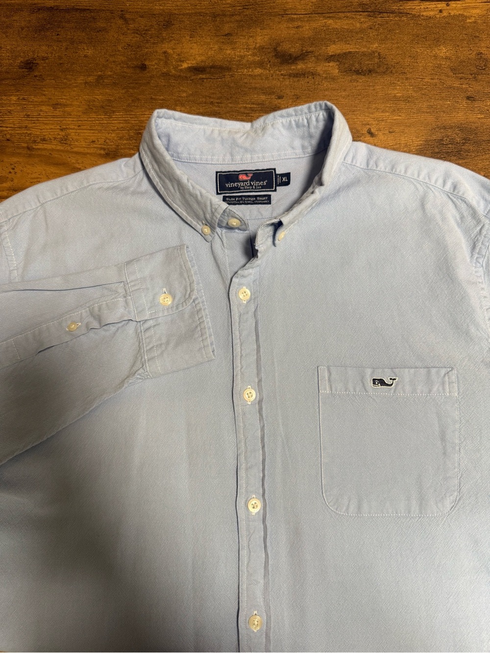 Vineyard Vines Slim Fit Tucker Men’s XL Blue Long Sleeve Button Front Shirt